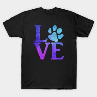 L-paw-VE Blue & Purple T-Shirt